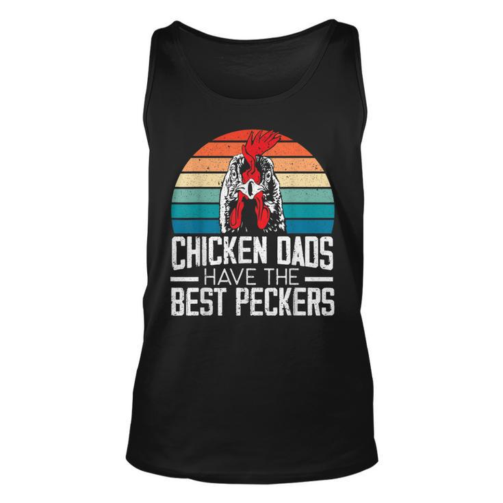 Mens Chicken Dads Have The Best Peckers Farmer Dad Fathers Day  Unisex Tank Top