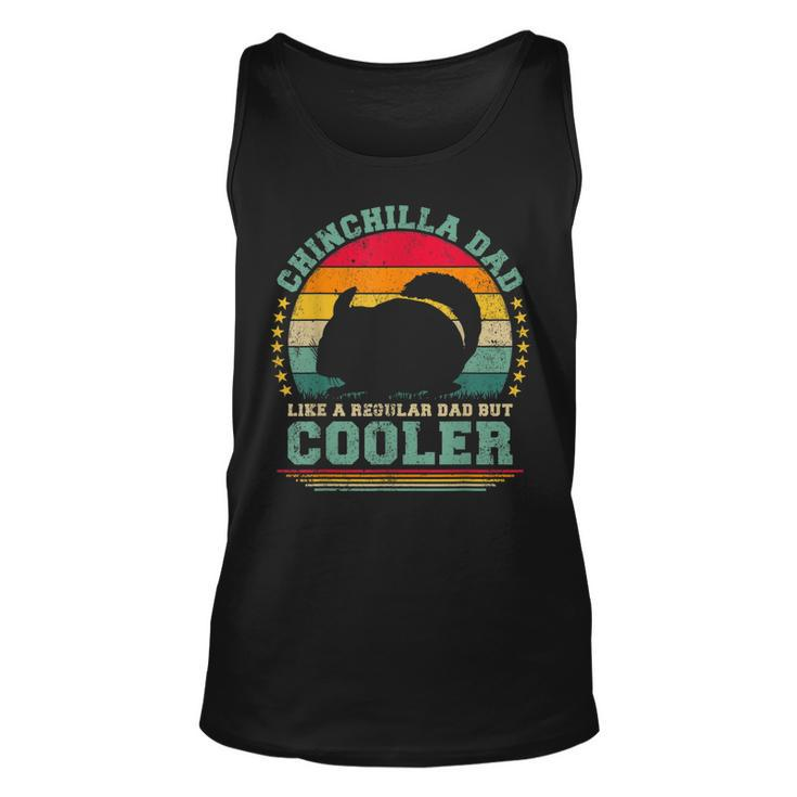 Mens Chinchilla Dad Like A Regular Dad But Cooler Fathers Day  Unisex Tank Top