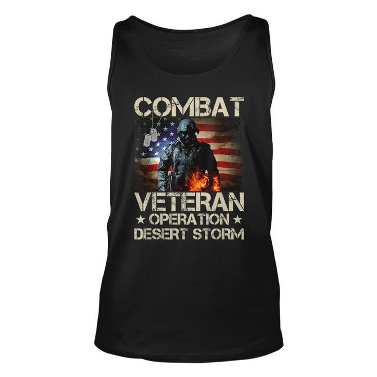 Mens Combat Veteran Operation Desert Storm Soldier  Unisex Tank Top