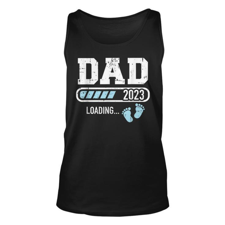 Mens Dad 2023 Loading For Pregnancy Announcement Unisex Tank Top