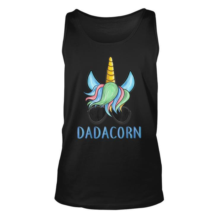 Mens Dadacorn Unicorn Dad Fathers Day  Unisex Tank Top