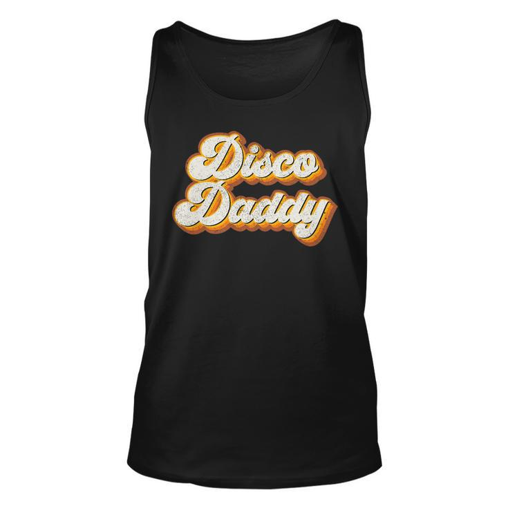 Mens Disco Daddy Retro Matching 60S 70S Party Costume Dad Gift   Unisex Tank Top