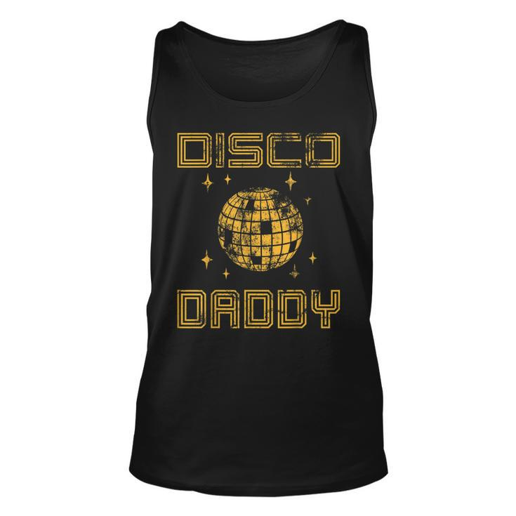 Mens Disco Daddy Retro Matching 60S 70S Party Costume Dad  Unisex Tank Top