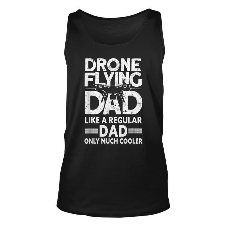 Mens Drone Flying Dad - Drone Pilot Vintage Drone  Unisex Tank Top