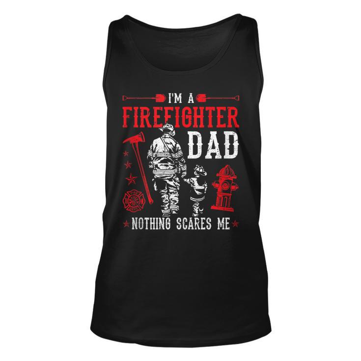 Mens Firefighter Dad Fire Rescue Fire Fighter  Unisex Tank Top