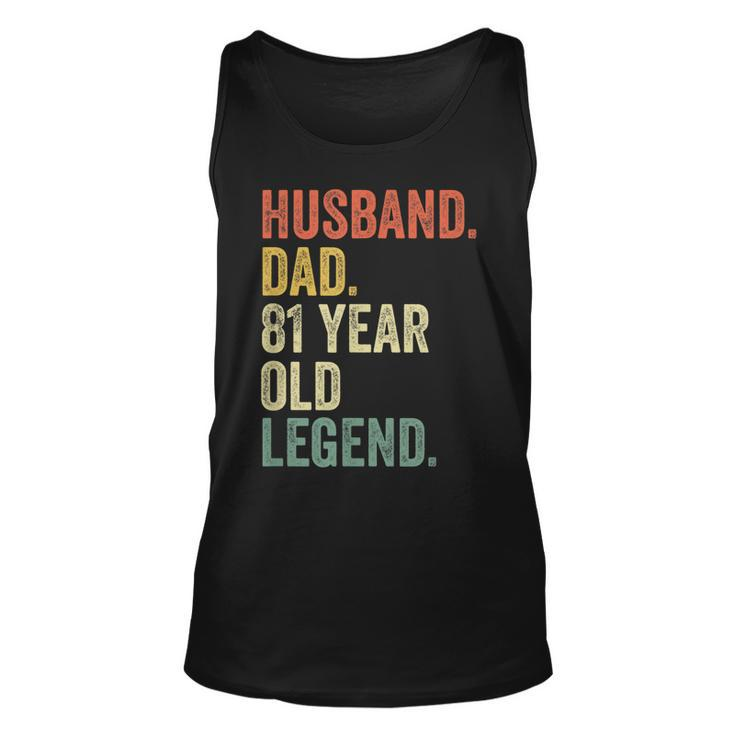 Mens Funny 81St Birthday  For Men Gifts Vintage Dad 1939 81  Unisex Tank Top