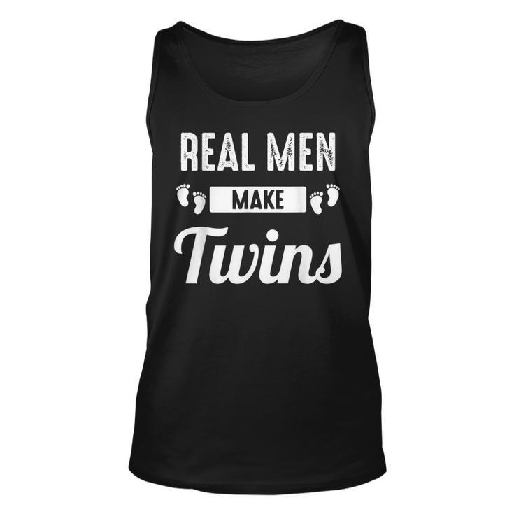 Mens Funny Twins Dad Novelty For Fathers Day  Unisex Tank Top