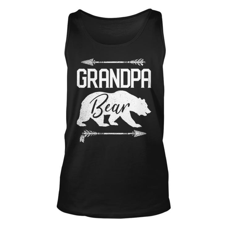 Mens Grandpa Bear Funny Fathers Day Gift Papa Men Dad Best Top Unisex Tank Top