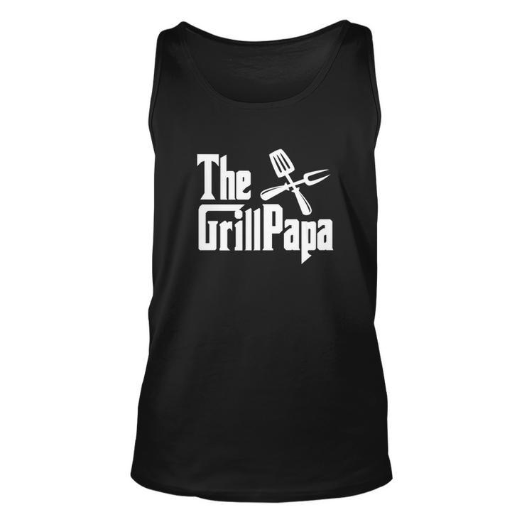 Mens Grill Master Papa Bbq Gag Gif For Dads Men Women Tank Top Graphic Print Unisex