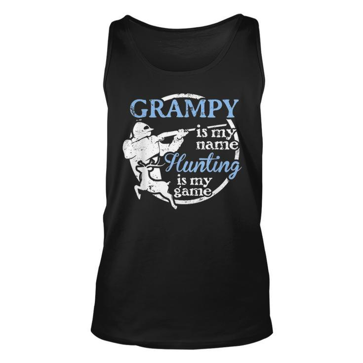 Mens Hunting Grampy Fathers Day Gift For Dad Or Grandpa Hunter Unisex Tank Top