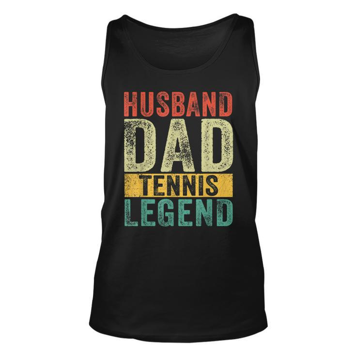 Mens Husband Dad Tennis Legend Fathers Day Vintage  Unisex Tank Top