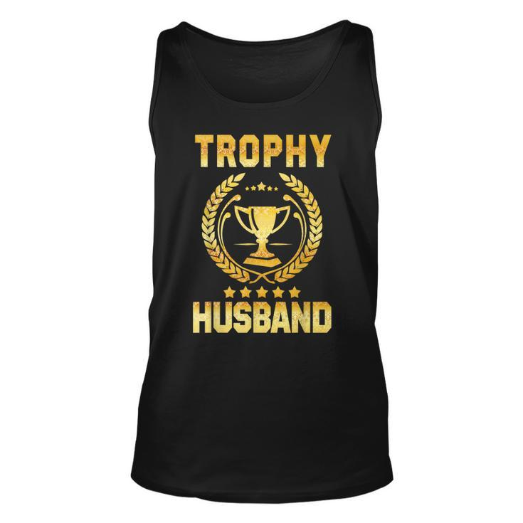 Mens Husband Trophy Cup Design Dad Gift Fathers Day  Unisex Tank Top