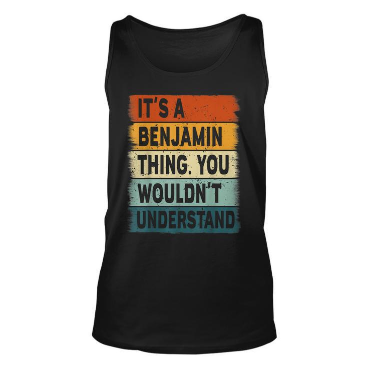 Mens Its A Benjamin Thing - Benjamin Name Personalized  Unisex Tank Top