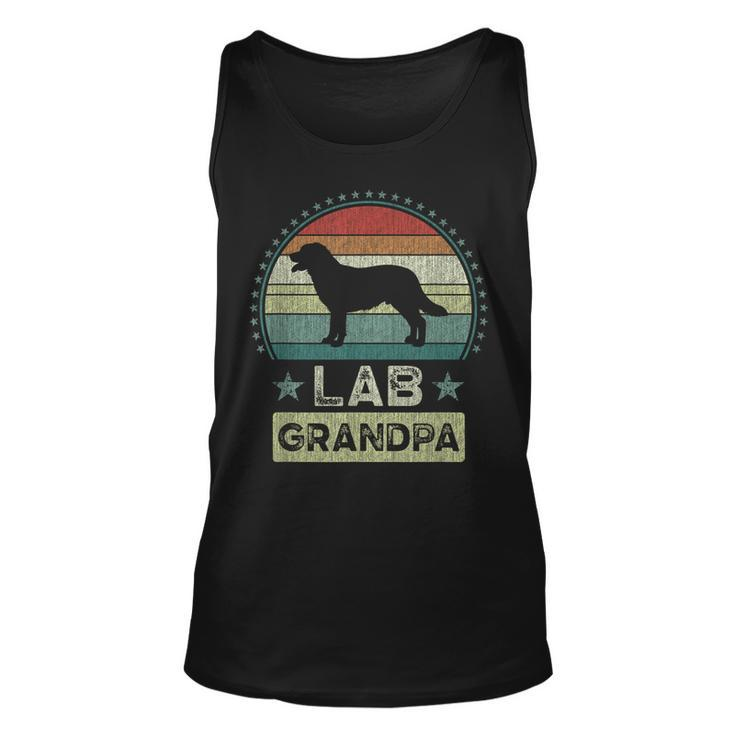 Mens Lab Grandpa Fathers Day Labrador Grandfather  Unisex Tank Top