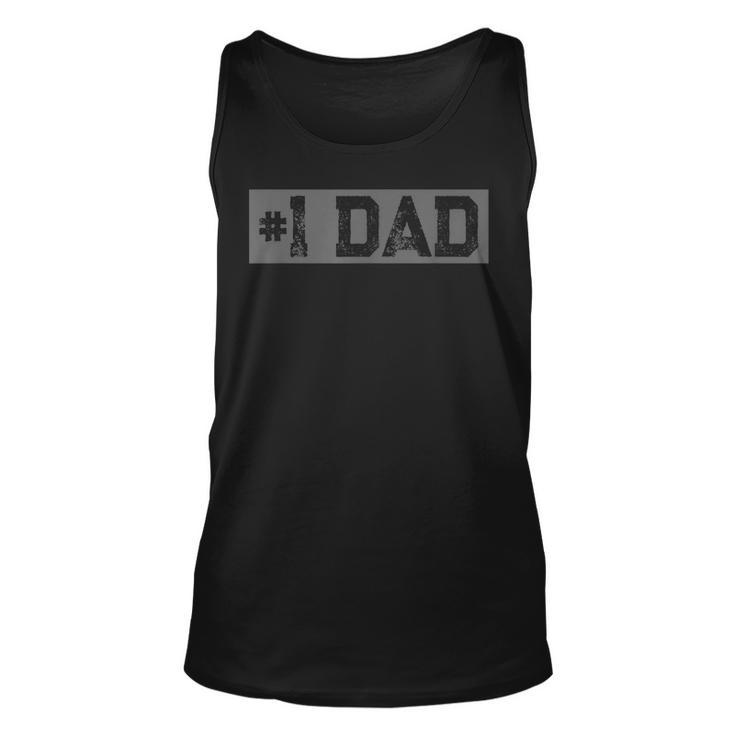 Mens Mens Vintage 1 Dad - Father Daddy Novelty  Unisex Tank Top
