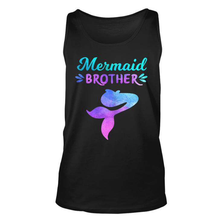 Mens Mermaid Brother Mermaid Birthday Party Shirts Unisex Tank Top