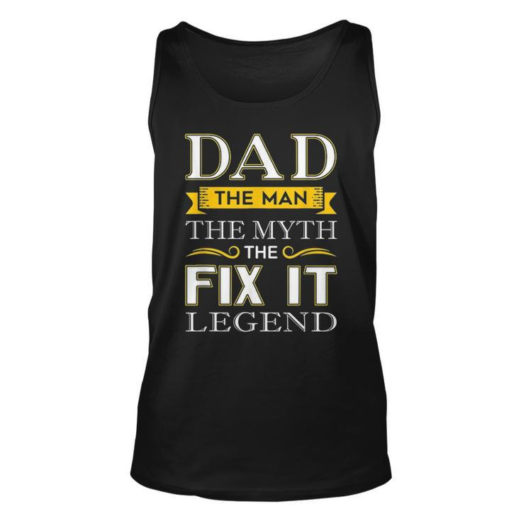 Mens Mr Fix It Dad Gifts Handy Man Dad Fathers Day Gift Unisex Tank Top