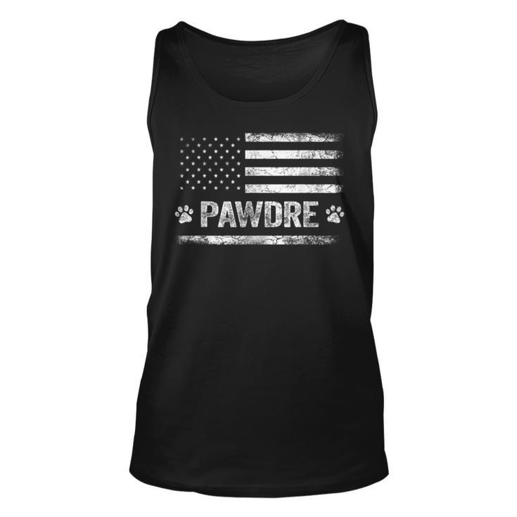 Mens Pawdre Best Dog Dad Ever Us Flag Dog Paw Tee Dog Lover Unisex Tank Top