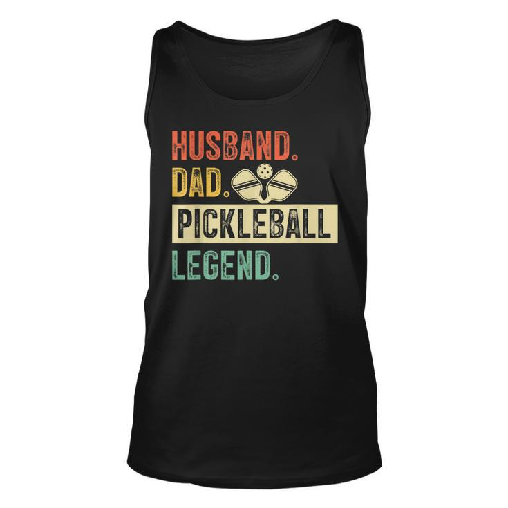 Mens Pickleball Funny Husband Dad Legend Vintage Fathers Day  Unisex Tank Top
