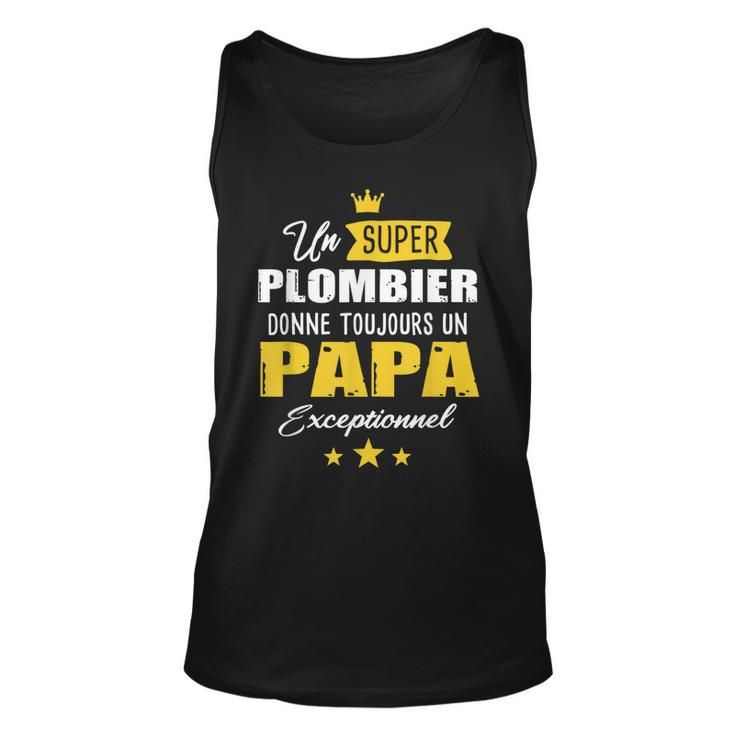 Mens Plumber Dad Fathers Day To Be Father  Unisex Tank Top
