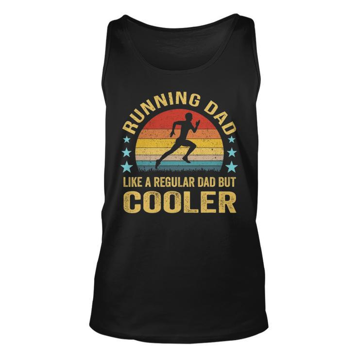 Mens Running Dad - Funny Marathon Runner Fathers Day Gift Unisex Tank Top