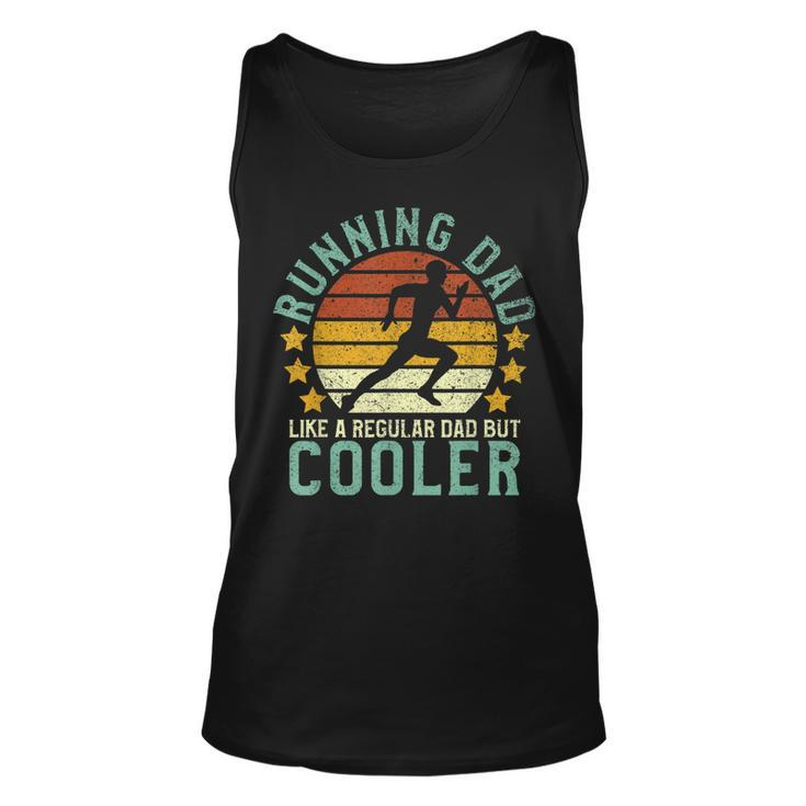 Mens Running Dad | Funny Marathon Runner Fathers Day Gift  Unisex Tank Top