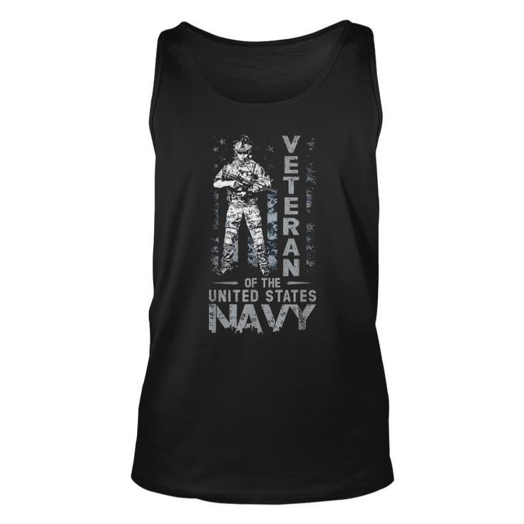 Mens Veteran Of The United States Us Navy Fathers Day Gift Unisex Tank Top