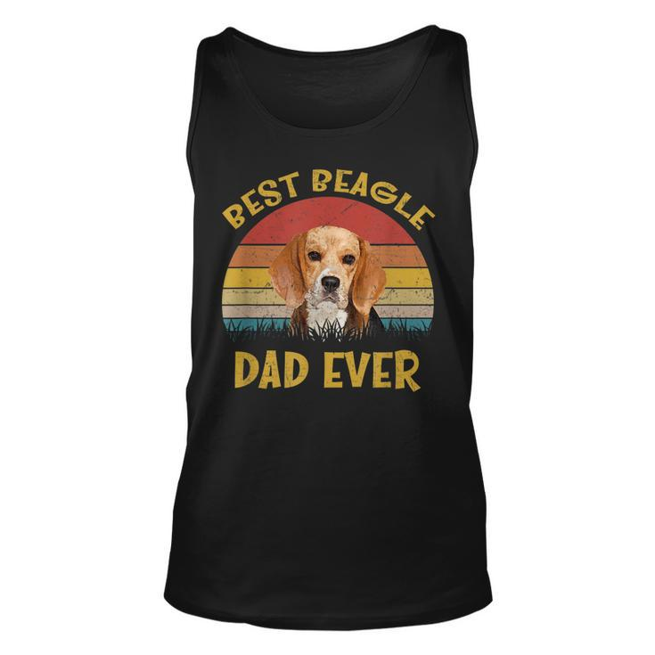 Mens Vintage Beagle Dad Gift Best Beagle Dad Ever Funny Beagle  Unisex Tank Top