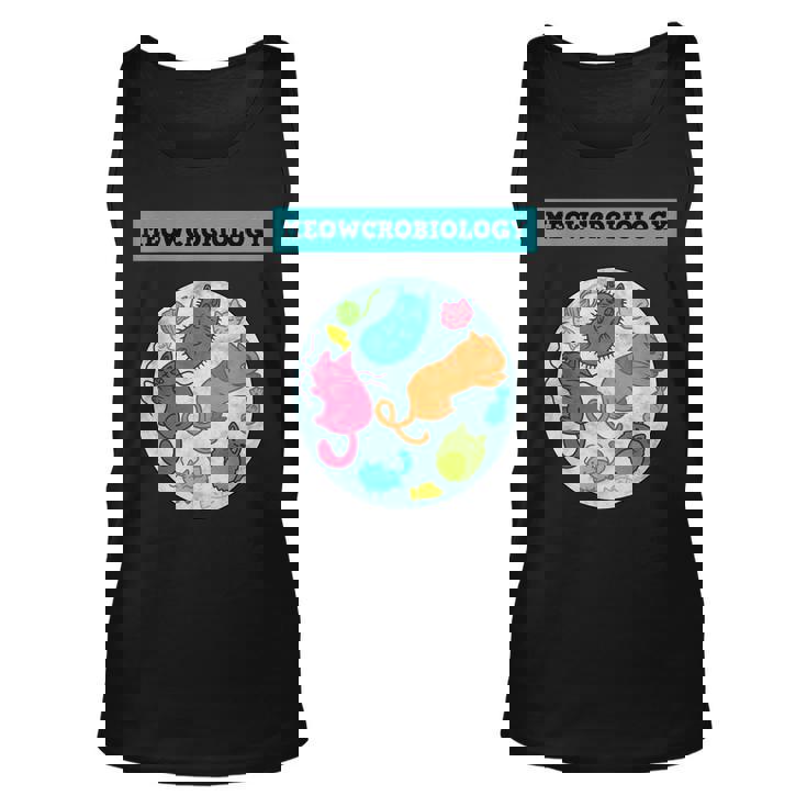 Meowcrobiology Cat Meow Microbiology Science Bacteriology  Unisex Tank Top
