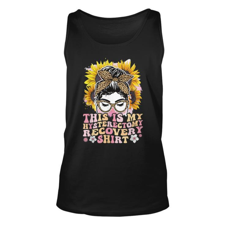 Messy Bun Uterus Support Hysterectomy Recovery Products  Unisex Tank Top