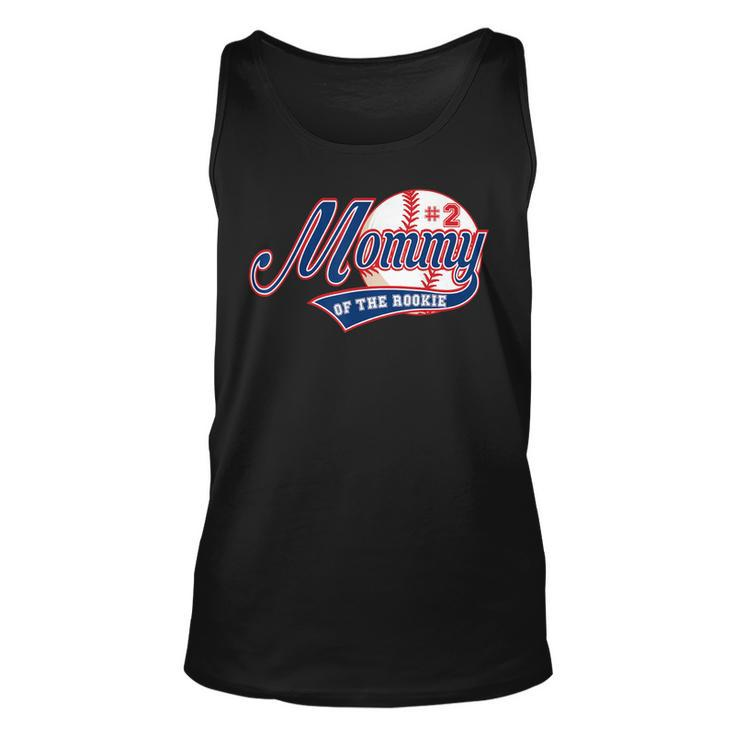 Mommy Of Rookie 2Nd Birthday Baseball Theme Matching Party  Unisex Tank Top