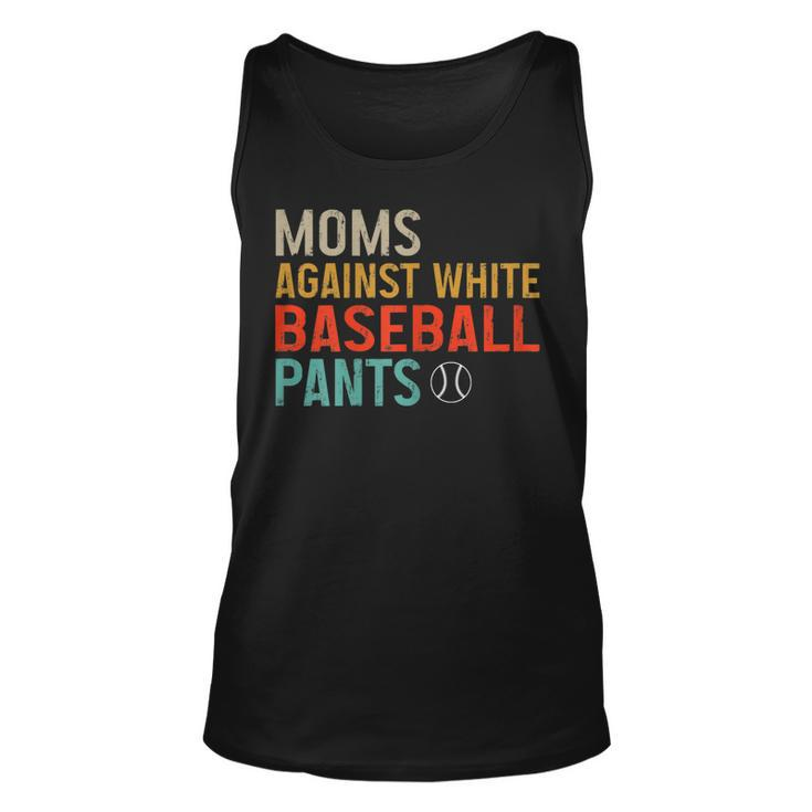 Moms Against White Baseball Pants Baseball  Unisex Tank Top