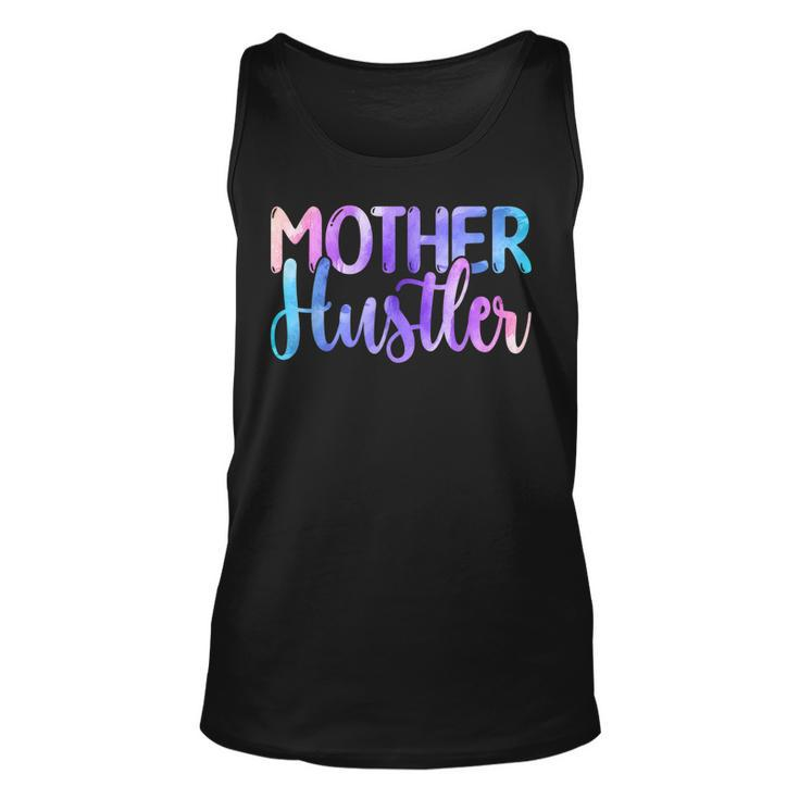 Mother Hustler - Entrepreneur Mom Mothers Day Watercolor  Unisex Tank Top