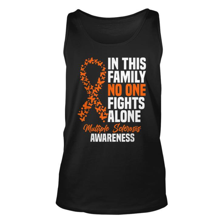 Ms Multiple Sclerosis Awareness Orange Ribbon Gift  Unisex Tank Top