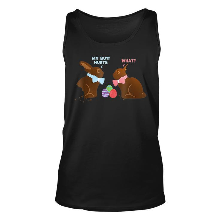 My Butt Hurts What Funny Easter Bunny  Unisex Tank Top