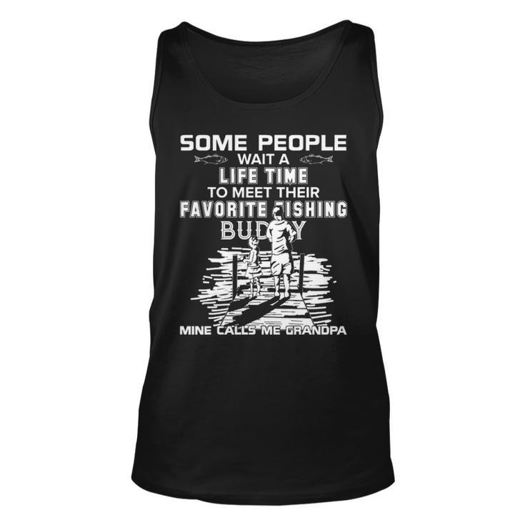 My Favorite Fishing Buddy Calls Me Grandpa - Fish Unisex Tank Top