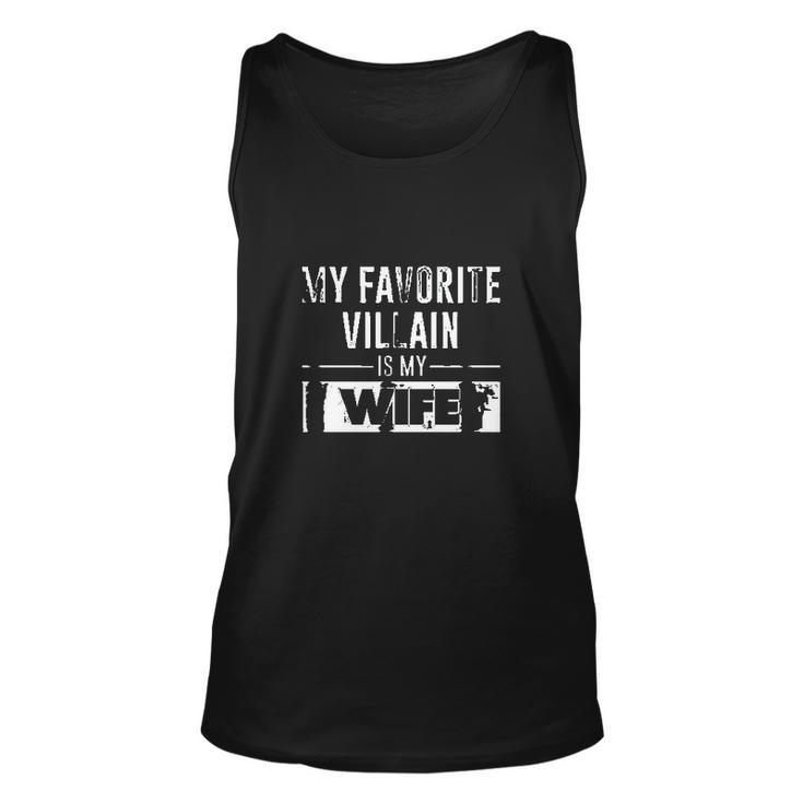 My Favorite Villain Is My Wife Funny Graphic V2 Men Women Tank Top Graphic Print Unisex