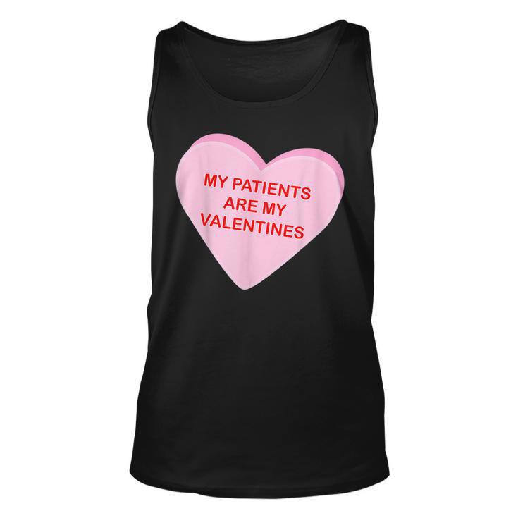 My Patients Are My Valentine Candy Heart Simple Graphic  Unisex Tank Top