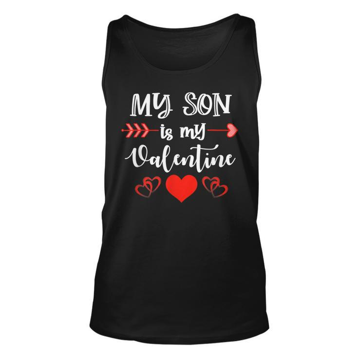 My Son Is My Valentine  Mom Dad Valentines Day  V2 Unisex Tank Top
