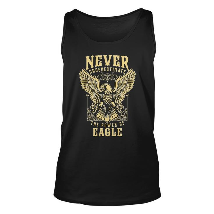Never Underestimate The Power Of Eagle  Personalized Last Name Unisex Tank Top
