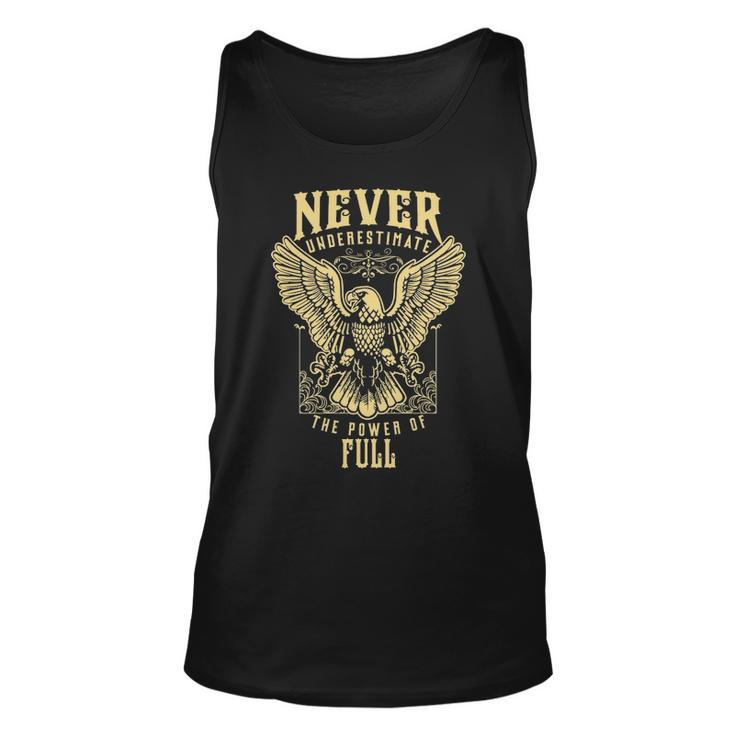Never Underestimate The Power Of Full  Personalized Last Name Unisex Tank Top