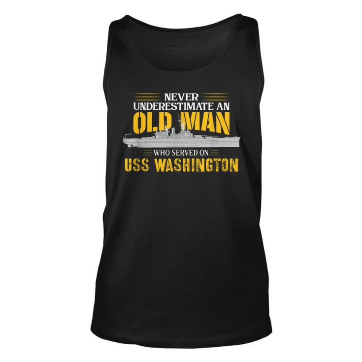 Never Underestimate Uss Washington Bb-56 Battleship Unisex Tank Top