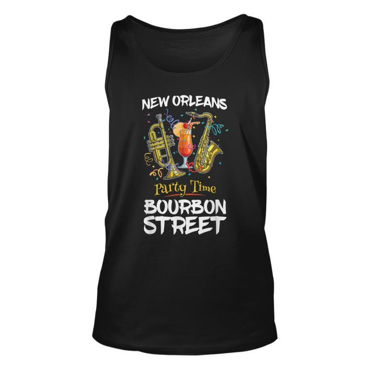 New Orleans Louisiana Bourbon Street Jazz Party Souvenir  Unisex Tank Top