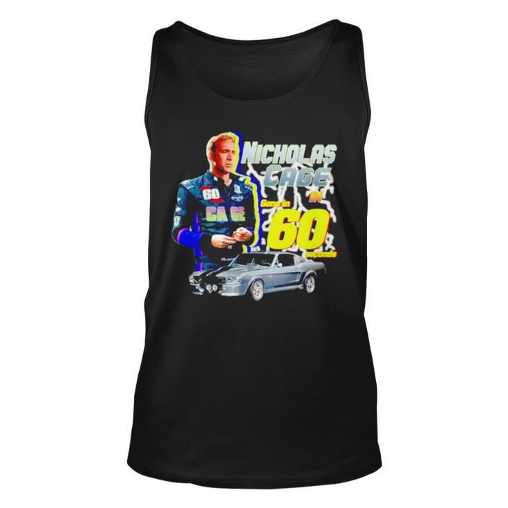 Nicholas Cage Gone In 60 Seconds Unisex Tank Top