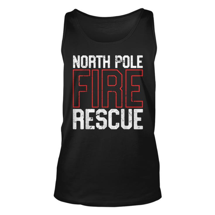 North Pole Fire Rescue Firefighter Department  Unisex Tank Top
