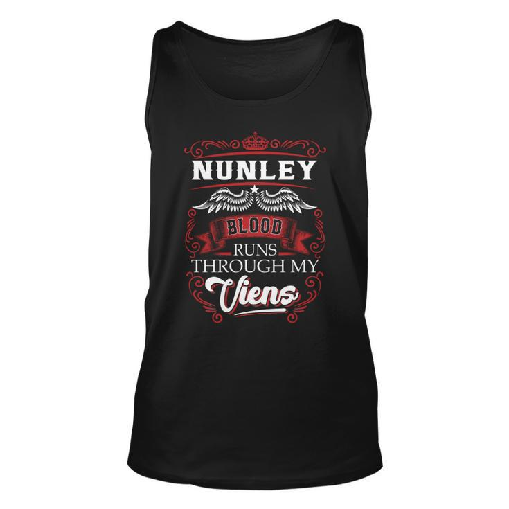 Nunley Blood Runs Through My Veins  Unisex Tank Top