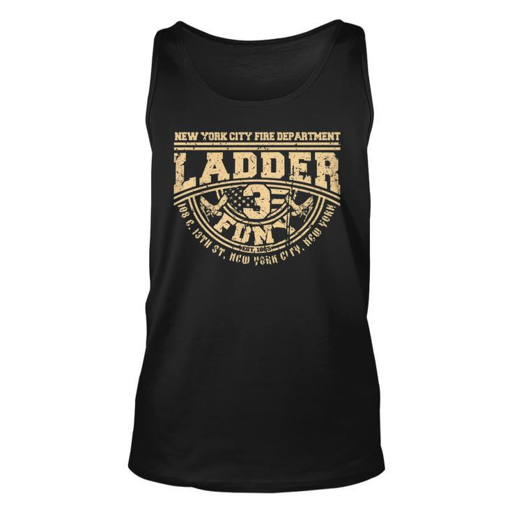Nyc Fire Department Station Ladder 3 New York Firefighter Us   Unisex Tank Top