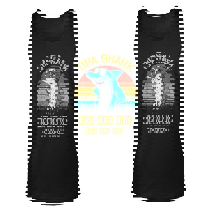 Retro Vintage Opa Sharks Tshirt Gift For Father