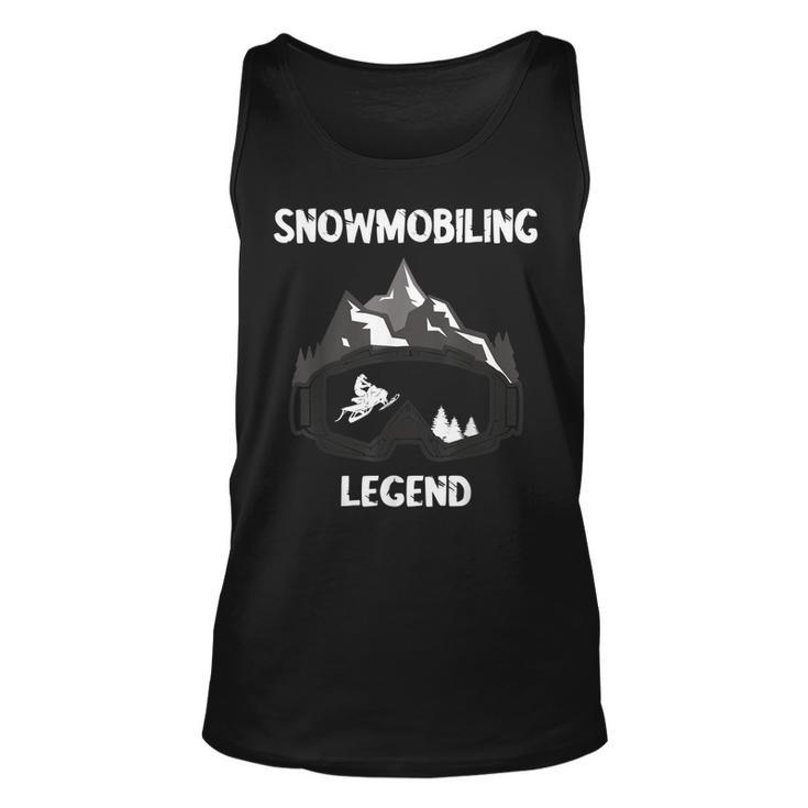 Optimized Schneemobil-Legende Unisex TankTop, Winterrennen für Schneemobilfahrer