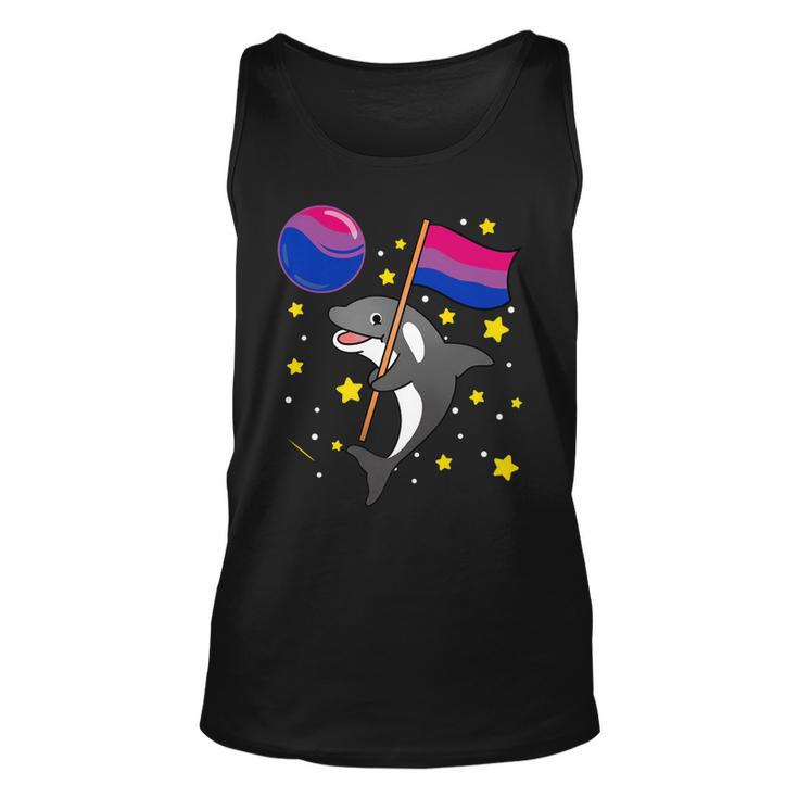 Orca In Space Bisexual Pride   Unisex Tank Top